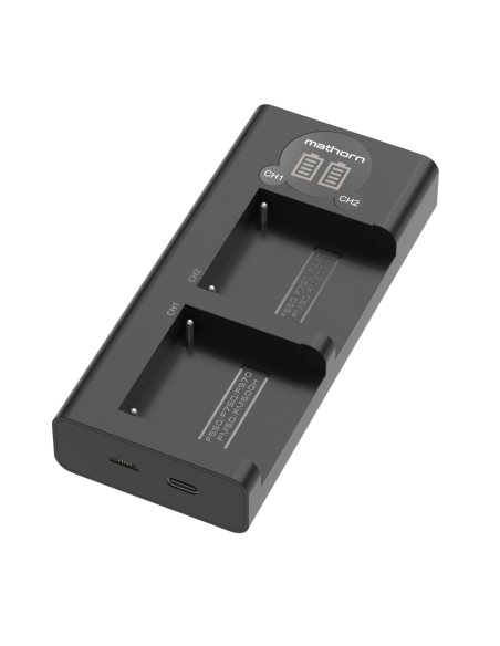 Mathorn Dual Battery Charger MBC-D700 USB-C for Sony NP-F Series