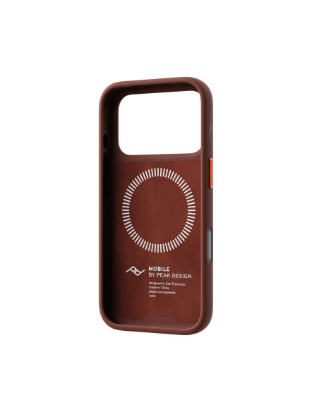 Peak Design Mobile Everyday Loop Case Slimlink iPhone 18 Pro Redwoood Clarino