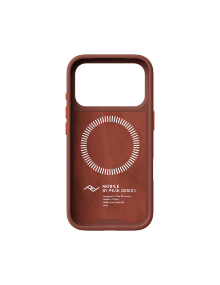 Peak Design Mobile Everyday Loop Case Slimlink iPhone 18 Pro Redwoood Clarino