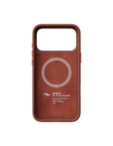 Peak Design Mobile Everyday Loop Case Slimlink iPhone 18 Pro Max Redwoood Clarino