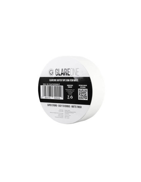GlareOne Gaffer Tape 50m/5cm White