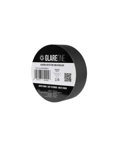 GlareOne Gaffer Tape 50m/5cm Black