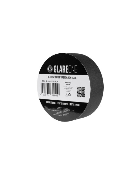 GlareOne Gaffer Tape 50m/5cm Black