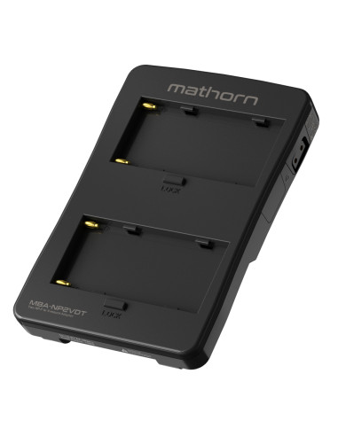 Mathorn MBA-NP2VDT Dual NP-F to V-Mount Adapter...