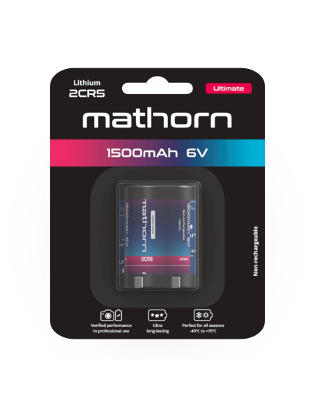 Mathorn Ultimate 2CR5 1500mAh – Lithium Manganese Dioxide Battery 6V