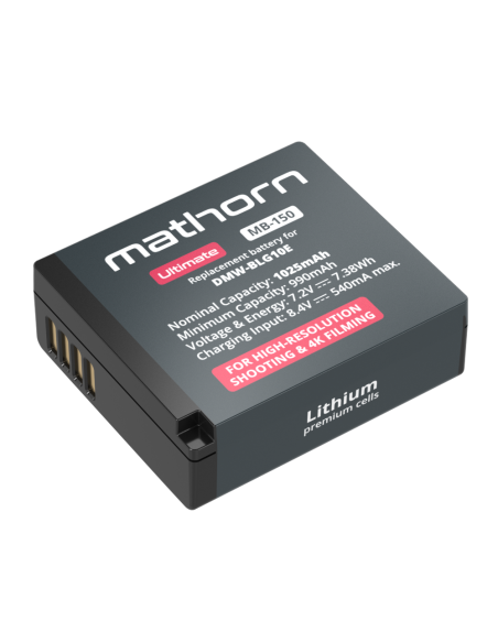 Mathorn MB-150 Ultimate 1025mAh – Replacement Battery for Panasonic DMW-BLG10E