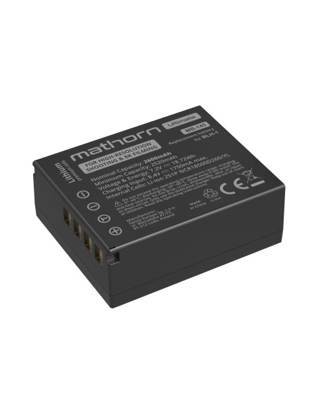 Mathorn MB-145 Ultimate 2600 mAh – Replacement Battery for Olympus BLH-1