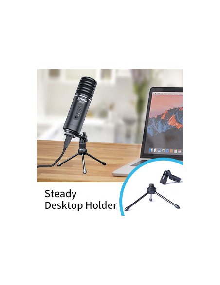 Synco V1 USB Microphone with Monitor - Condenser