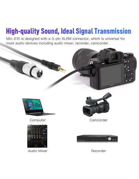Synco E10 mikrofon - kardioidalny mikrofon elektretowy