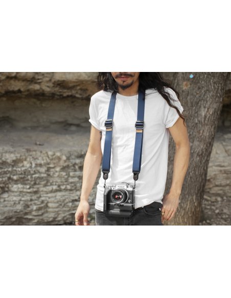 Pasek na szyję lub ramię SLIDE LITE MIDNIGHT v3 niebieski do lekkich aparatów