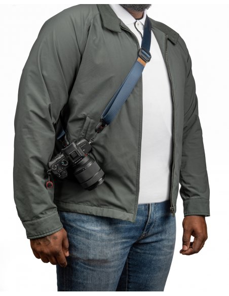 Pasek na szyję lub ramię SLIDE LITE MIDNIGHT v3 niebieski do lekkich aparatów