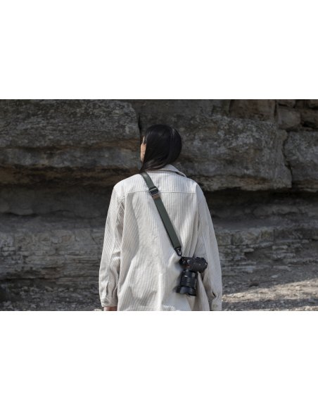 Pasek na szyję lub ramię SLIDE LITE SAGE v3 szarozielony do lekkich aparatów