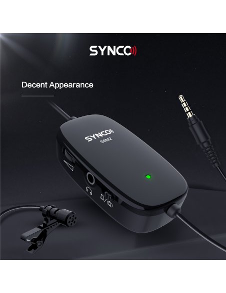 Synco S6M2 mikrofon krawatowy z odsłuchem i filtrem LowCut