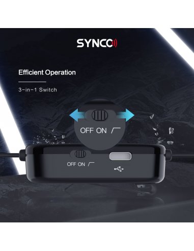 Synco S6M2 lavelier microphone with monitor and...