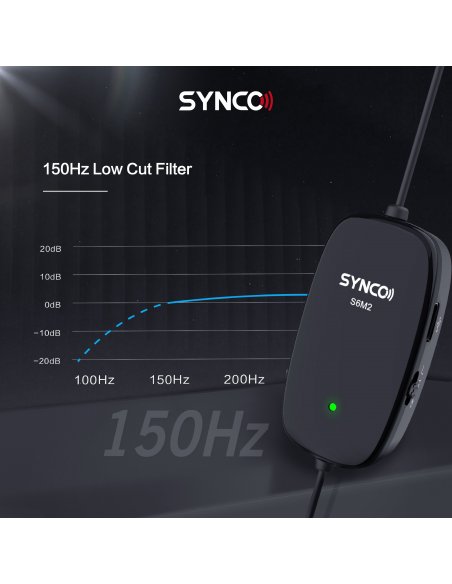 Synco S6M2 mikrofon krawatowy z odsłuchem i filtrem LowCut