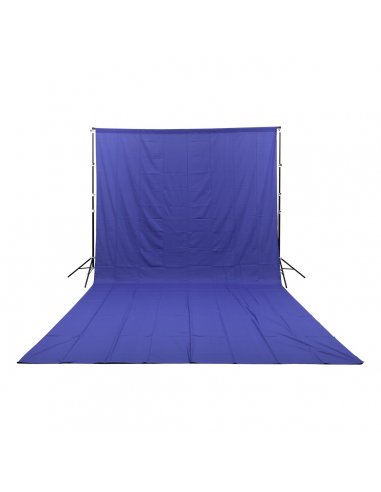 GlareOne blue fabric backdrop 3x6 m