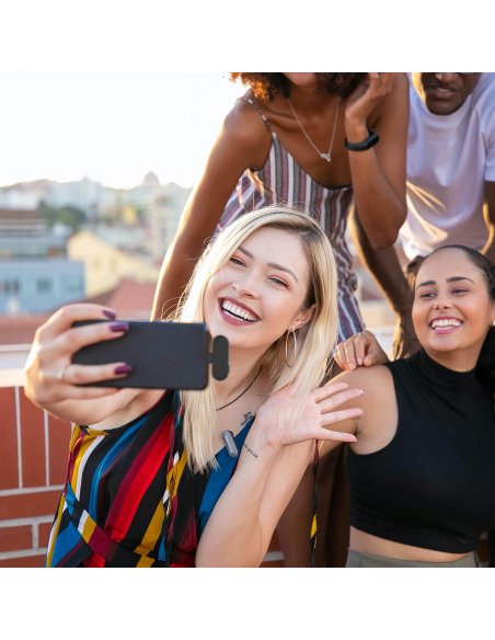 Synco P2L bezprzewodowy system mikrofonowy Lighting, 2 nadajniki, 1 odbiornik, grey-blue