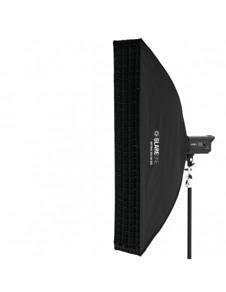 GlareOne Softbox 35x140 PRO Kit - grid included