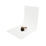 GlareOne tło PVC 60x130cm - białe, lustrzane