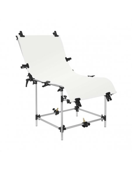 GlareOne tło PVC 60x130cm - białe, lustrzane