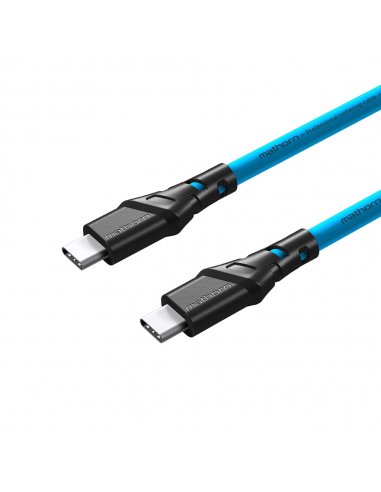 Mathorn tethering cable MTC-510 5m 10Gbps 60W USB A-C90 ArcticBlue