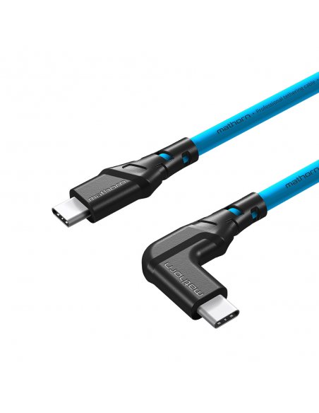 Kabel fotograficzny Mathorn MTC-511 5m 10Gbps 60W USB C-C kątowy ArcticBlue