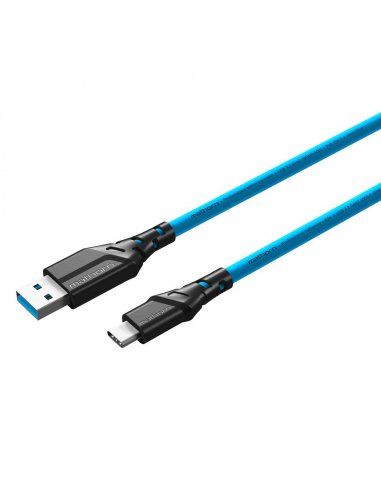 Mathorn tethering cable MTC-200 2m 10Gbps 60W USB C-A ArcticBlue