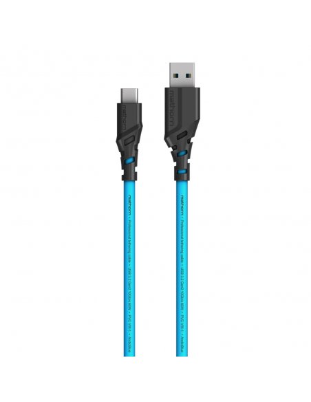 Mathorn tethering cable MTC-200 2m 10Gbps 60W USB C-A ArcticBlue