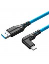 Mathorn tethering cable MTC-201 2m 10Gbps 60W USB A-C90 ArcticBlue