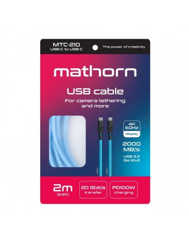 Kabel fotograficzny Mathorn MTC-210 2m 20Gbps...
