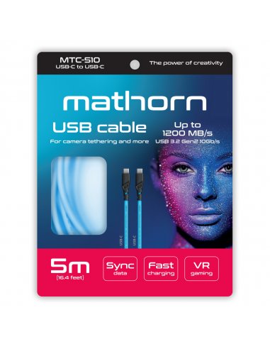 Kabel fotograficzny Mathorn MTC-510 5m 10Gbps...