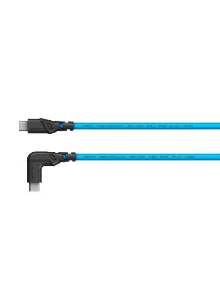 (EOL) Mathorn tethering cable MTC-210 2m 20Gbps 4K 60Hz 100W USB C-C ArcticBlue (EOL)
