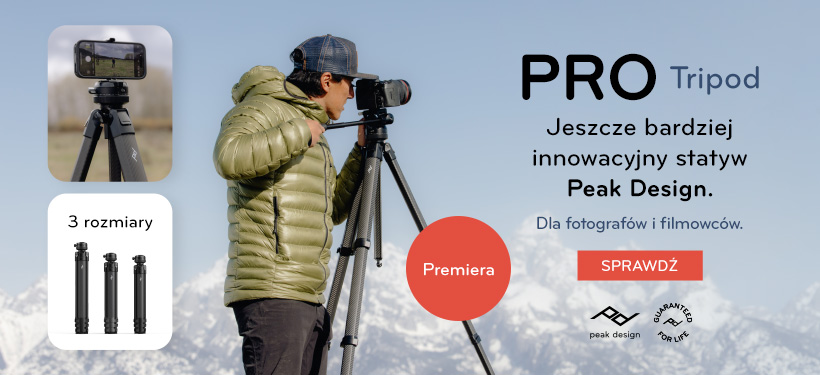 Peak Design premiera PRO Tripod
