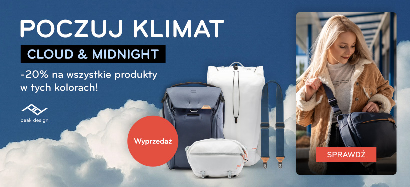 Peak Design promocja na Cloud i Midnight