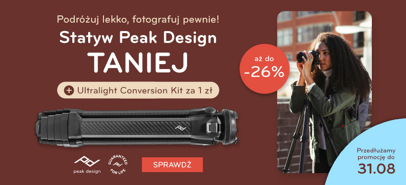 Peak Design Travel Tripod promocja