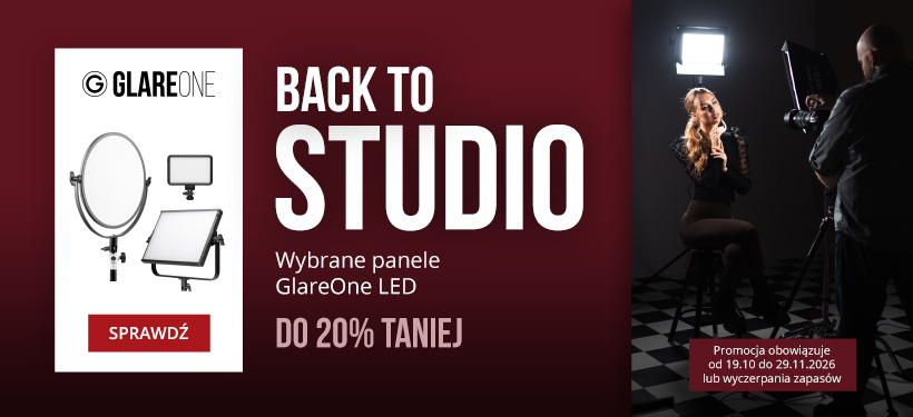GlareOne Back to studio - panele LED